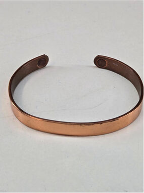 Vintage Sabona Solid Copper Cuff Bracelet Magnetic Size 7 Adjustable Unisex